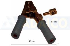 Pinza para batería 160 x 100mm. Negra