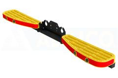 Marchepied pour Utilitaire avec Crochet d'attelage Double Jaune