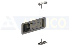 Cierre Empotrado (Ø16 mm.) Acero Inoxidable, Reversible