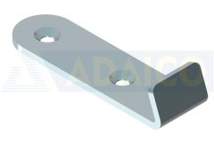 Gâche Grenouillère 88x25 Zingué