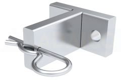 Soporte Calzo L=70 para 1102136, Aluminio Anodizado