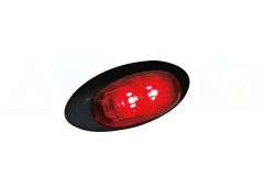 Piloto Galibo LED Rojo c/Carcasa Negra