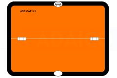 Placa Mercancía Peligrosa 400x300 Plegado Horizontal