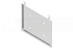 Soporte Placa Aluminio 400x300 con pletinas de Seguridad