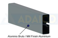 Perfil Para-ciclista Horizontal Alumínio BRUTO