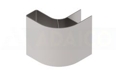 Pack 2 uds Perfil Vertical Alumínio ANODIZADO 0,1m.
