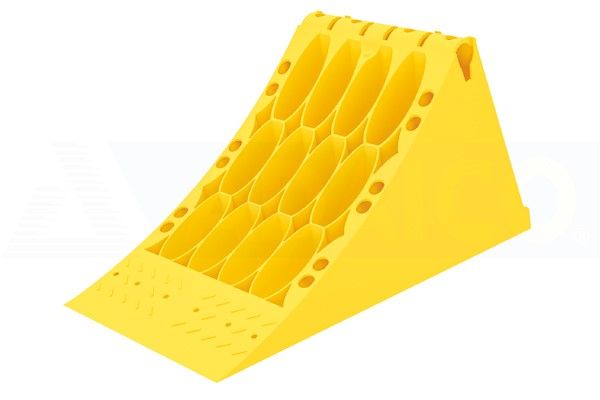 Plastic Yellow Chock R555 DIN 76051