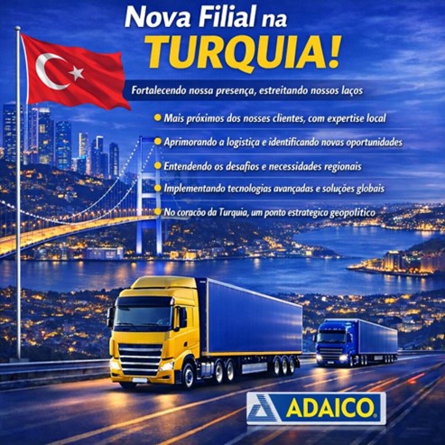 NOVA SUBSIDIÁRIA NA TURQUIA – MAIO DE 2026